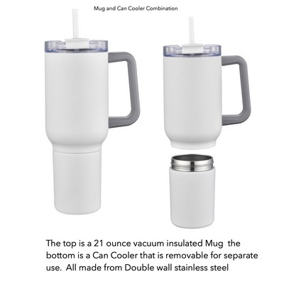 Falcon-S 21oz Combination Vacuum Mug and Can Cooler.