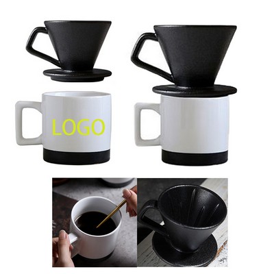Creative Ceramic Hand-Brewed Coffee Filter Cup Set